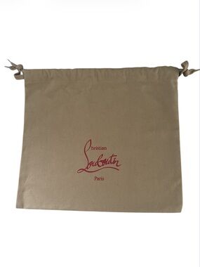 Christian Louboutin Canvas Drawstring Dust Bag Dust Cover New Condition